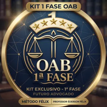 Emblema do Kit Aplicativo 1ª Fase OAB — Prof. Éderson Félix