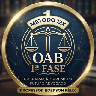 Emblema Método 12X OAB 1ª Fase — Prof. Éderson Félix